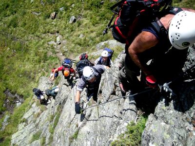 007-Lotrechter Fels im Edelweiss-Klettersteig